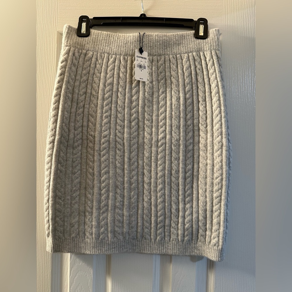 Express Cable Knit Skirt